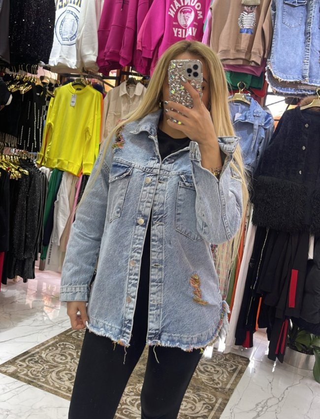 Buz Mavisi Kot Ceket