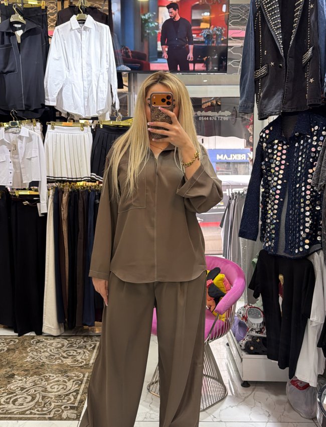 Kahverengi massımo Dutti İkili Takım