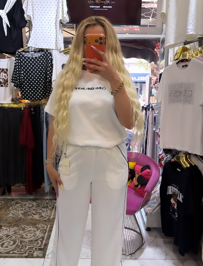 Oysho beyaz eşofman alt
