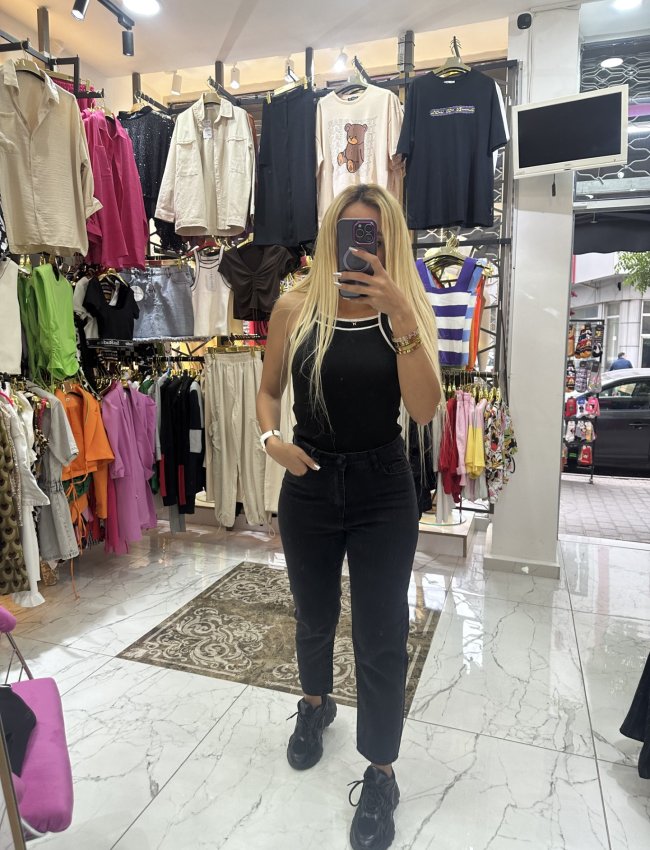 Siyah Triko Standart Beden