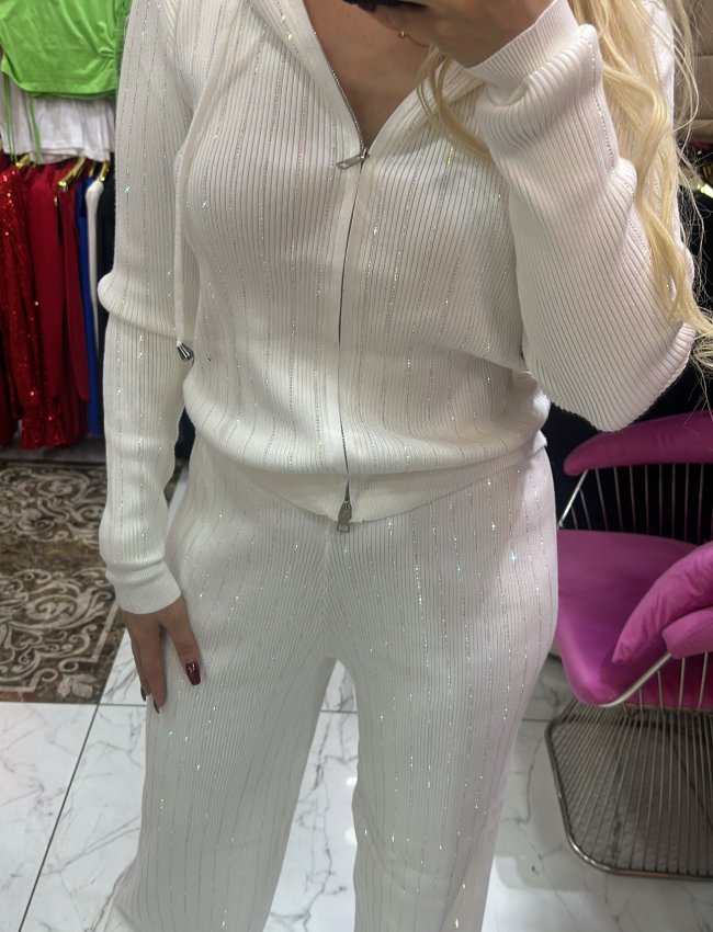 Taşlı Triko Takım