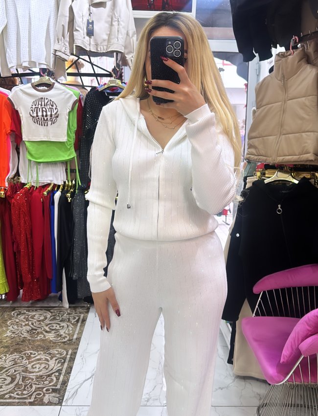 Taşlı Triko Takım