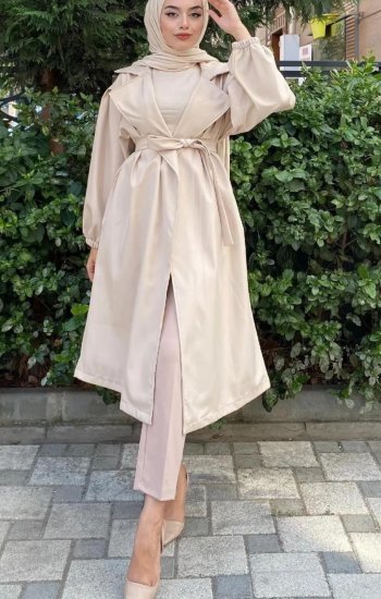 Kremrengi Kemerli Trenckot