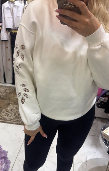 Tasarim Kollari desenli Sweatshirt